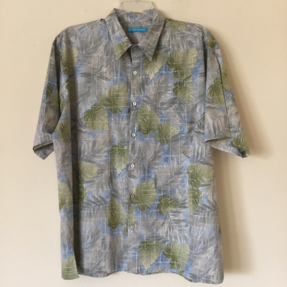 Tori Richard Men’s Shirt Hawaiian Print Size XL